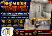 Thi công cabin tắm kính 