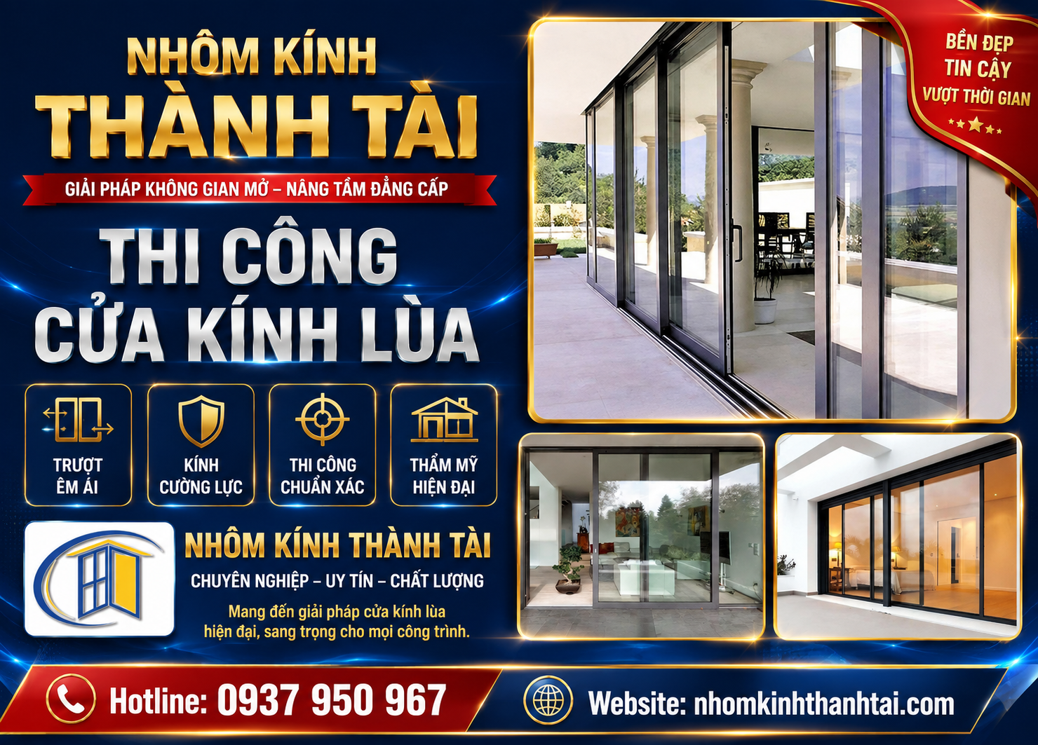 Thi Công Cửa Kính Lùa