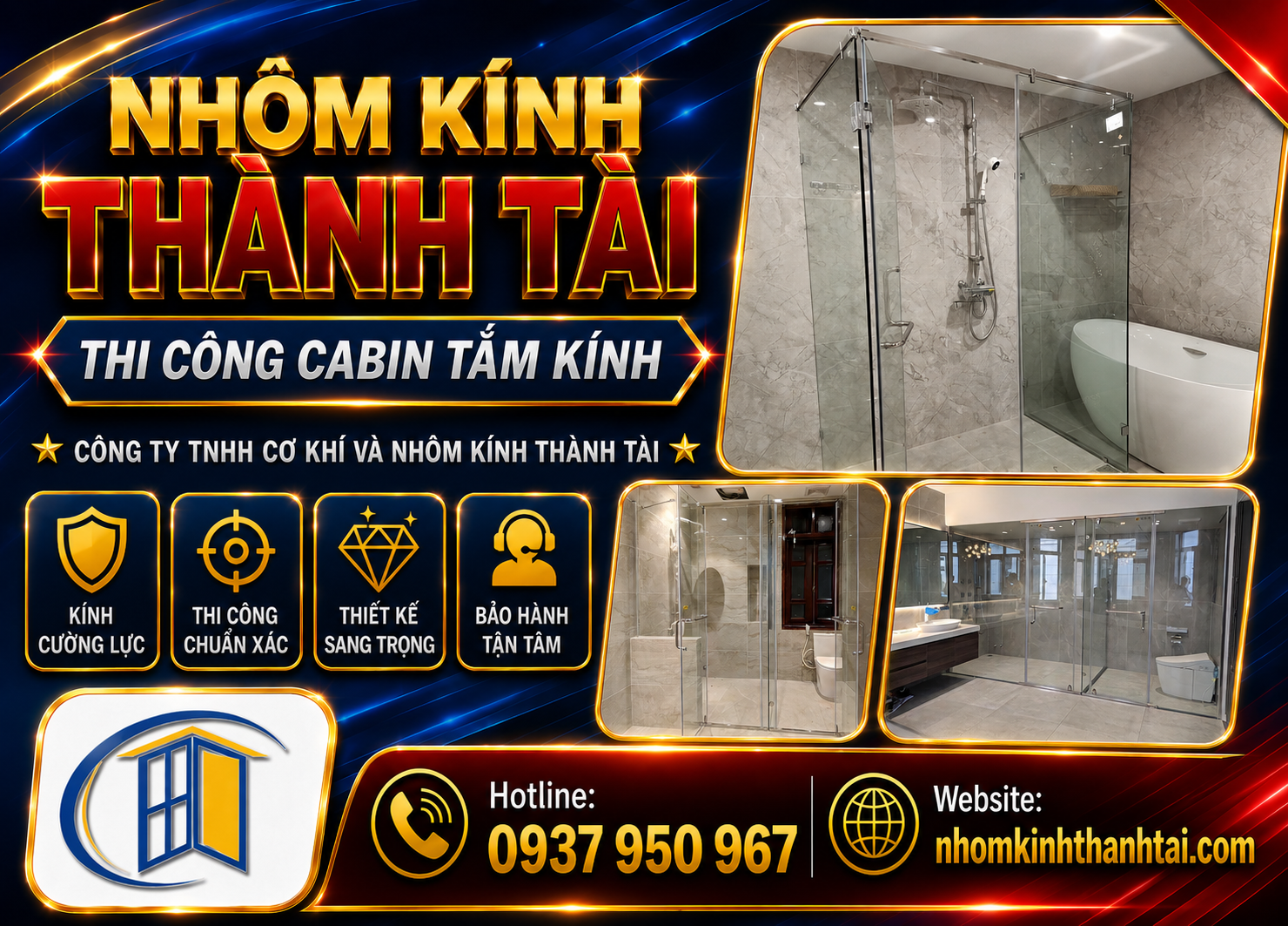 Thi Công Cabin Tắm Kính
