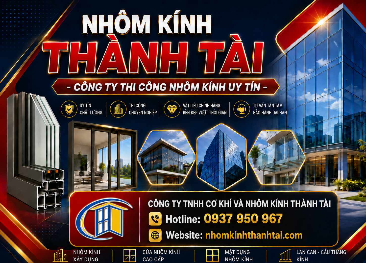 Công Ty Thi Công Nhôm Kính Uy Tín Hóc Môn