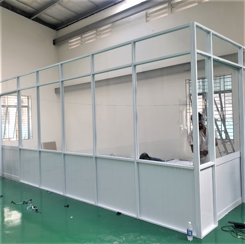 Chi Tiết Khung Vách Ngăn Nhôm Kính Cách Âm Nhôm Kính Thành Tài