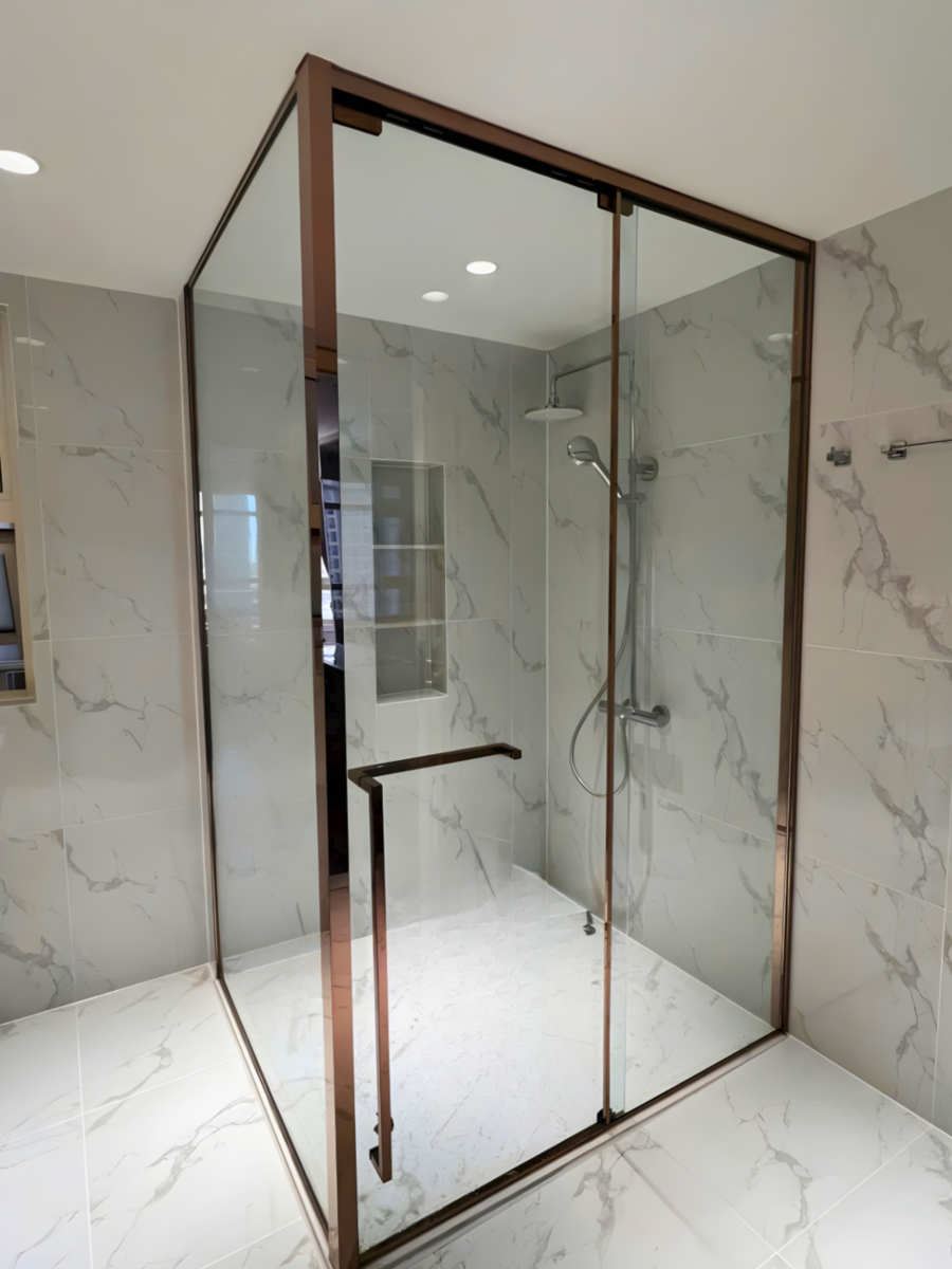 Thi Công Cabin Tắm Kính Nhôm Kính Thành Tài Cửa Sổ Nhôm Kính Lấy Sáng Phòng Tắm