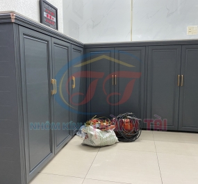Tủ chén nhôm Trường Thành màu Xám 