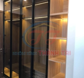 Tủ quần áo cánh kính cửa lùa
