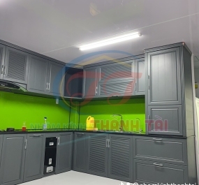 Tủ bếp nhôm nội thất Xingfa 