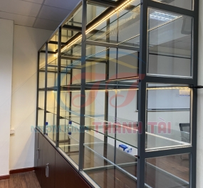 Tủ trưng bày nhôm kính Xingfa hệ 22x32