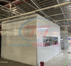 Vách Panel Xốp 50mm ngăn văn phòng