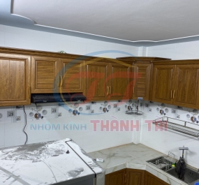 Tủ bếp nhôm nội thất Trường Thành