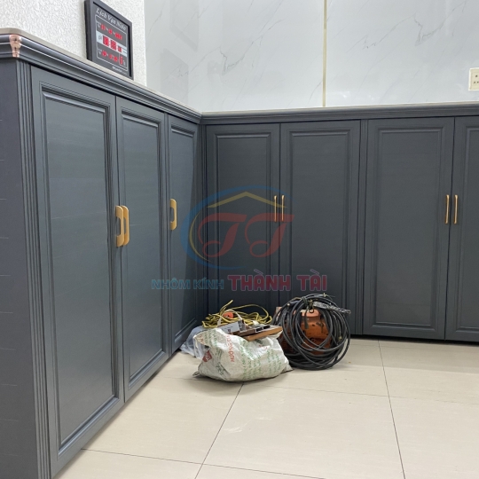 Tủ chén nhôm Trường Thành màu Xám 