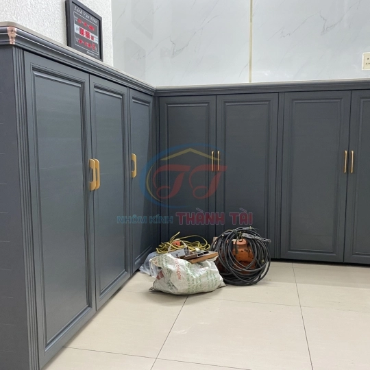 Tủ chén nhôm Trường Thành màu Xám 