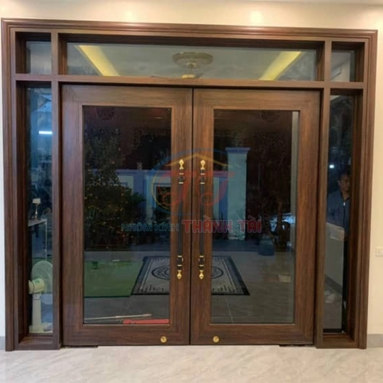 Cửa nhôm thủy lực Owin 2 cánh dày