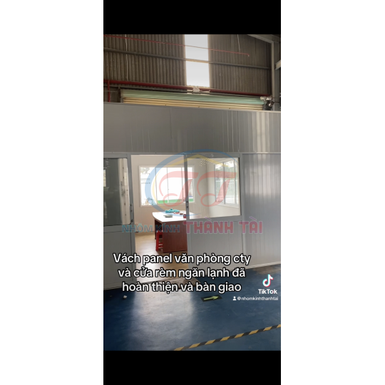 Vách Panel xốp và Rockwool chống cháy