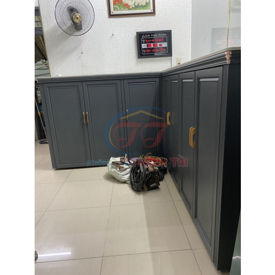 Tủ chén nhôm Trường Thành màu Xám 