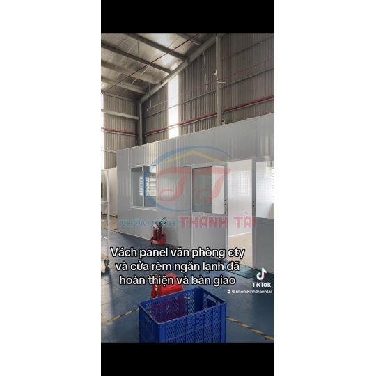 Vách Panel xốp và Rockwool chống cháy