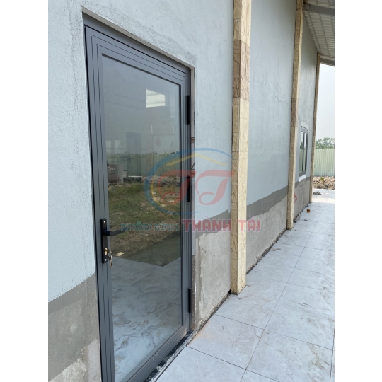 Cửa  nhôm Xingfa 4 cánh màu Xám Ghi 