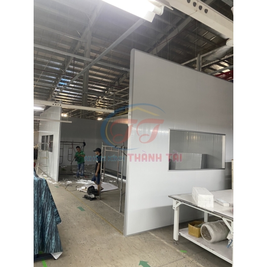 Vách Panel Xốp 50mm ngăn văn phòng
